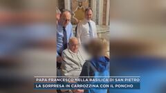 Papa Francesco nella basilica di San Pietro