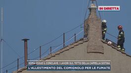 Roma verso il Conclave, i lavori sul tetto della Cappella Sistina thumbnail