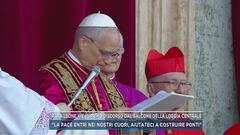 Papa Leone XIV, il primo discorso dal balcone della loggia centrale