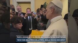 Papa Leone XIV, il primo autografo da Pontefice thumbnail