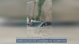 Intrappolata in auto durante un nubifragio thumbnail