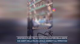 Spintoni e pugni tra la paura e lo stupore della gente thumbnail