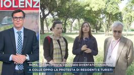 Roma, il parco vista Colosseo diventato tendopoli thumbnail
