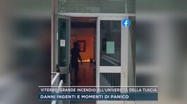 Viterbo, incendio all'Università della Tuscia: danni ingenti e momenti di panico thumbnail