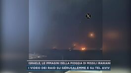 Israele, le immagini della pioggia di missili iraniani thumbnail
