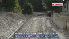 Maltempo in Veneto, maxi frana a Borca di Cadore
