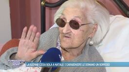 La 92enne Lidia sola a Natale: i carabinieri le donano un sorriso thumbnail