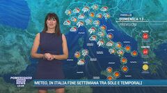 Meteo, in Italia fine settimana tra sole e temporali