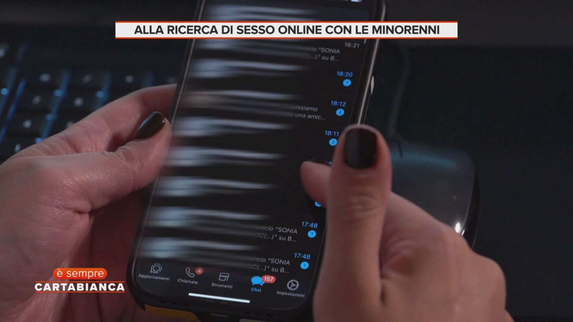È sempre Cartabianca: Uomini adulti ricercano sesso online con le minorenni  Video | Mediaset Infinity