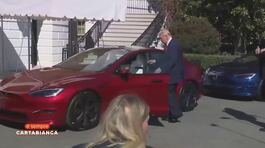 Elon Musk consegna una Tesla a Trump thumbnail