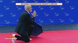 Edi Rama s'inginocchia davanti a Meloni thumbnail