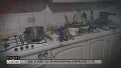Ladri di case: l'occupante non paga e distrugge tutto