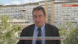 Papa, sciolta la prognosi, "Continua a migliorare, ma resta in ospedale" thumbnail