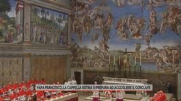 Papa Francesco, la Cappella Sistina si prepara ad accogliere il Conclave thumbnail