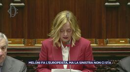 Giorgia Meloni fa l'europeista, ma la sinistra non ci sta thumbnail