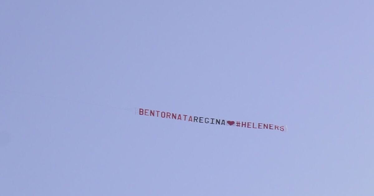 Un aereo pieno di emozioni per Helena Prestes