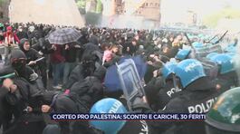 Corteo pro Palestina: scontri e cariche, 30 feriti thumbnail