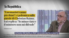 In piazza per Raimo, il prof che divide destra e sinistra thumbnail
