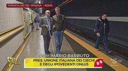 Stazione "Spagna" a Roma, un percorso a ostacoli off limits per i ciechi thumbnail