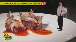 Il "Diaframma di manzo, gamberi rossi dell'Adriatico e peperoncino" di Mariano Guardianelli thumbnail