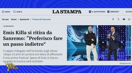 Questa sera - Emis Killa ritira la sua partecipazione da Sanremo 2025: indagato nell'inchiesta ultrà a Milano thumbnail