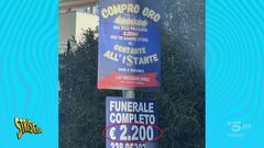 Cartelli di Militello: vendi l'oro, così ti ci paghi il... funerale!