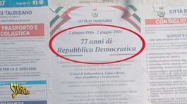 I Cartelli di Militello celebrano i "77 anni di Repubblica Democratica": ma non erano 79? thumbnail