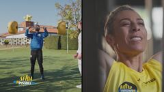 L'allenamento di Stefano Corti e Francesca Schiavone