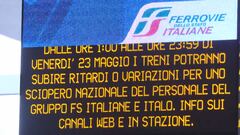 Sciopero delle ferrovie, treni cancellati e ritardi senza fine