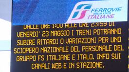 Sciopero delle ferrovie, treni cancellati e ritardi senza fine thumbnail