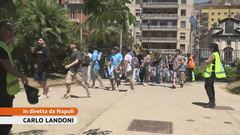 Festa Napoli, parata azzurra sul lungomare per lo Scudetto