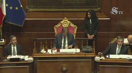 Centrosinistra seduto nell'aula del Senato, bagarre sul Dl Sicurezza thumbnail