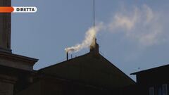 La fumata bianca che ha annunciato l'elezione del Papa