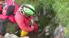 Salvato speleologo intrappolato da ieri