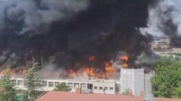 Viterbo, maxi rogo all'università thumbnail