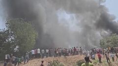 Aereo sulle case, strage in India