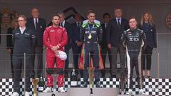 Il podio della seconda gara a Monaco