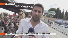 La manifestazione pro-Gaza a Roma