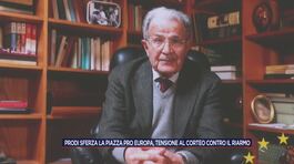 Prodi sferza la piazza pro Europa, tensione al corteo contro il riarmo thumbnail