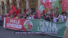 "Decreto sicurezza liberticida e repressivo": le opposizioni in piazza