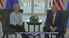 Dazi, Trump: "L'accordo con l'Europa è il più grande di sempre"