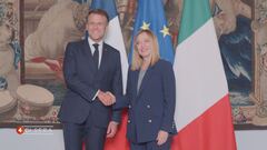 Emmanuel Macron vola a Roma