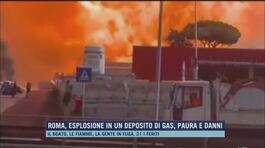 Roma, esplosione in un deposito di gas, paura e danni thumbnail