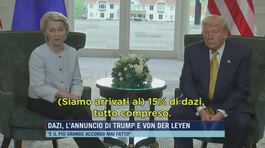 Dazi, l'annuncio di Trump e Von Der Leyen thumbnail