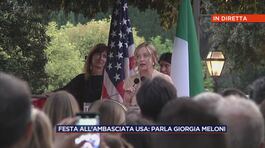 Giorgia Meloni in diretta dall'ambasciata statunitense thumbnail