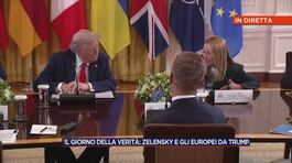 Volodymyr Zelensky e i leader europei da Donald Trump: le parole della Premier Giorgia Meloni thumbnail