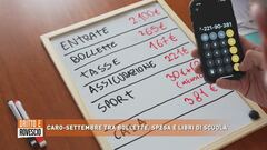 Caro-settembre tra bollette, spese e libri di scuola