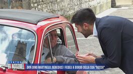 Don Dino Martinelli, benedice i fedeli a bordo della sua "rossa" thumbnail