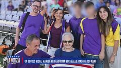 Un secolo viola, Marisa per la prima volta allo stadio a 100 anni