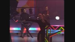 Heather Parisi canta e balla "Vita Spericolata" nel 1990